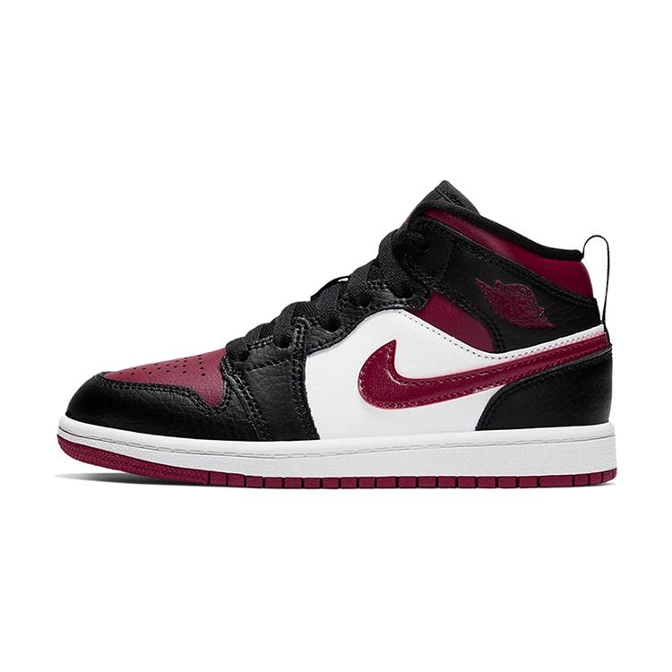 

New Jordan 1 Mid Bred Toe PS 640734-066 34