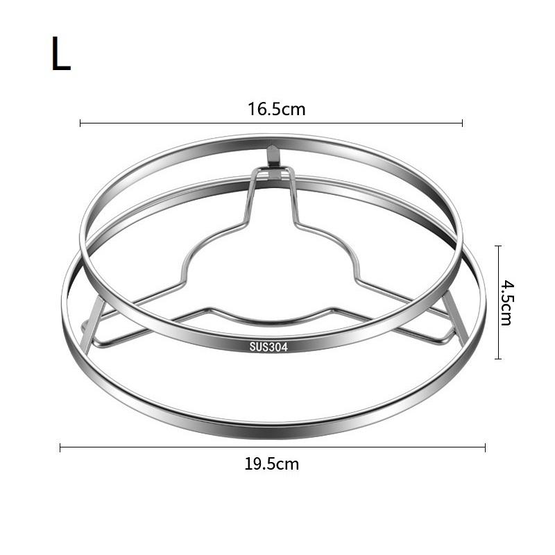 Stainless Steel round Steamer Pan Rack Multifunctional Stackable Kitchen Pot Rack for Healthy Cooking