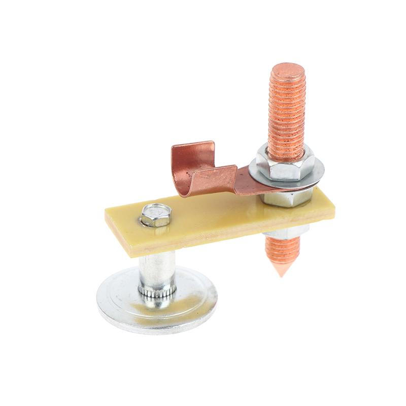 1Pc Strong Magnetic Welding Ground Clamp Magnet Head Welder Holder Fixture Sheet Metal Repair Ground Wire Clamp