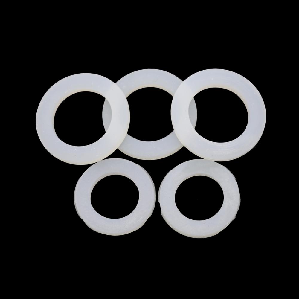 1/2" 3/4" 1" Silicone Gaskets Water Connectors Seal Rings Flat Seal Washer Gasket Hardware Fastener Accessories Anti-leak Washer