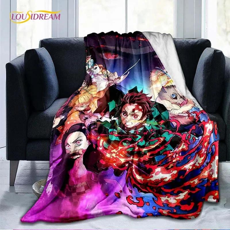 Demon Slayer Anime Blanket Sofa Cover Ultra-Soft Carpet Warm Bed Sheet Bedspread Bedding Room Decor