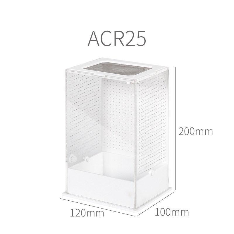 Reptizoo Acrylic Insect Habitat: Bamboo Cage for Cicadas, Mantises, and Crickets