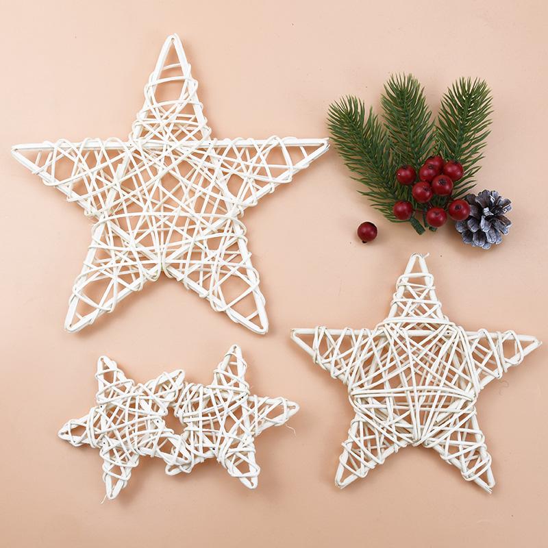 10/15/20CM Tree Root Vine Festival Star Wreath Christmas Home Decoration Accessories Wedding Background Diy Artificial Plants