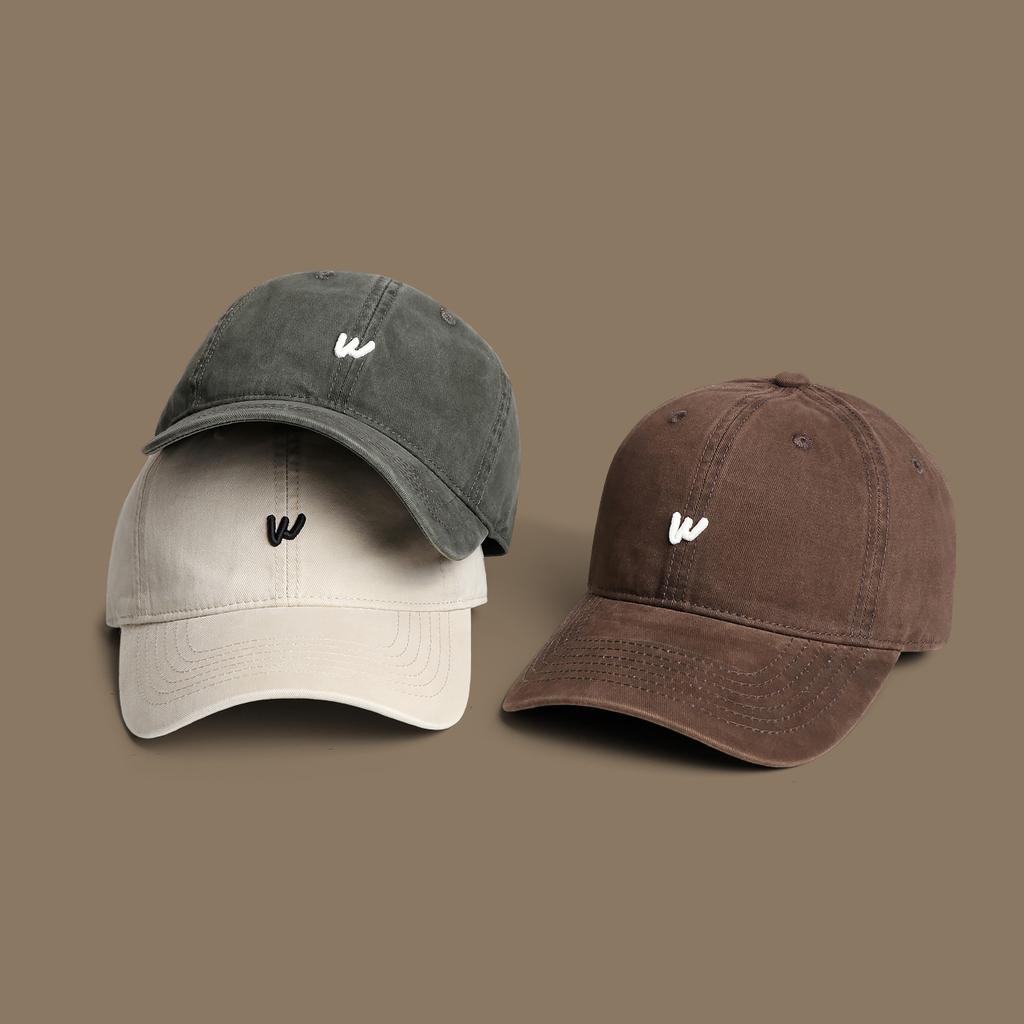 Letter Embroidered Baseball Cap Student Couple Duck Tongue Hat Men's Hat