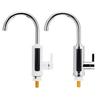 220V 3000W Electric Kitchen Water Heater Tap Instant Hot Water Faucet Heater Cold Heating Faucet Tankless Water Heater with LED