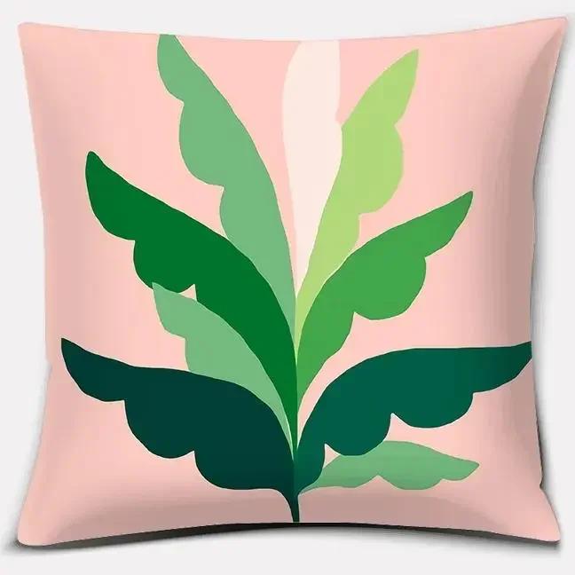 Abstract Leaf Series Pillow Gift Home Office Decoration  Bedroom Sofa Car Cushion Cover Case