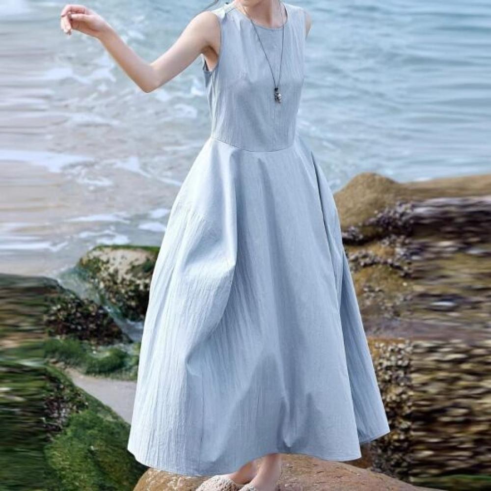 NAvAvA A Line Sleeveless Dress