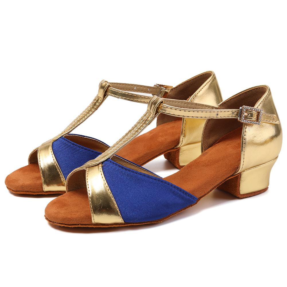 Tanzschuhe für Kinder/erwachsene Mädchen Frauen Lateinamerikanischer Tanz Tango Salsa Gesellschaftstanzschuhe 3,5 cm niedriger Absatz weiche Sohle