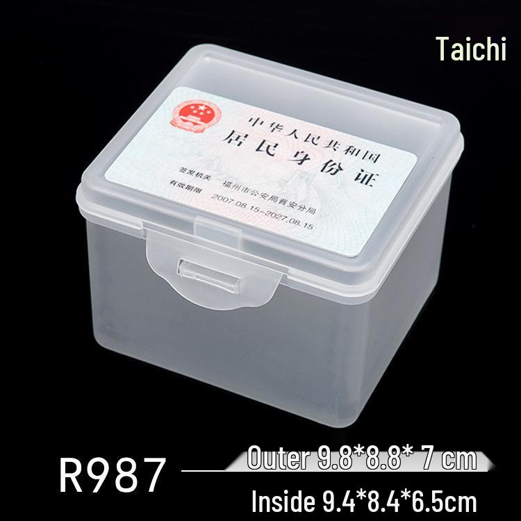 Rectangular Transparent Plastic Storage Box for Accessories and Screws