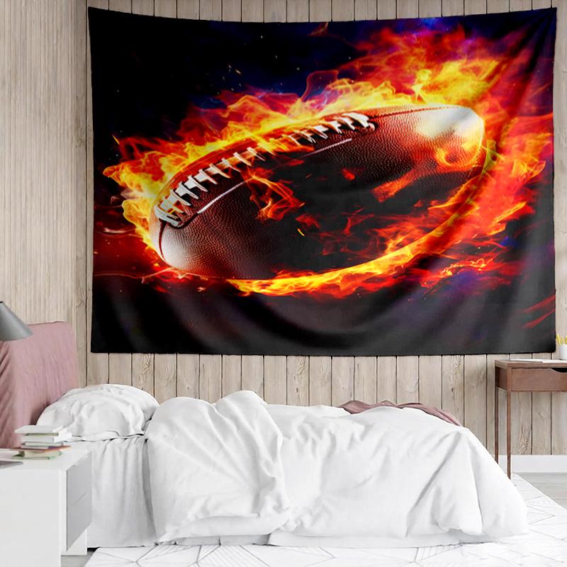 1PC Electric Football Fire K-pop music group Tapestry Accessories for Bedroom,Livingroom, dormitory Room Wall Decor Fan Birthday Gifts