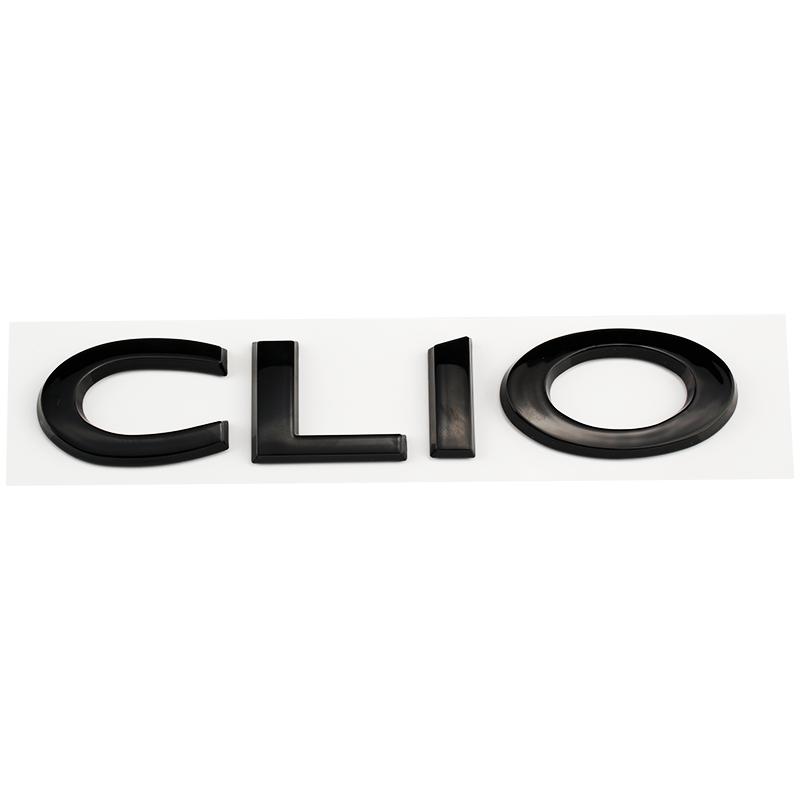 CLIO letter label car stickers for Renault CLIO car side mark rear door modified small steel gun tail trunk decoration logo A5