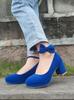 Kleine Leder-High Heels Damenschuhe Frühling und Herbst 2 Unifarbene Französische Hochzeitsschuhe Retro Dickabsatz Dicksohlig Erhöhte Mary Jane Schuhe