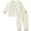 minibala Unisex Kids' 100% Cotton High-Waist Thermal Underwear Set