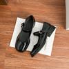 Grape mother Mary Jane shoes women's 2025 spring school style jk uniform leather shoes women's small height single shoes look thin