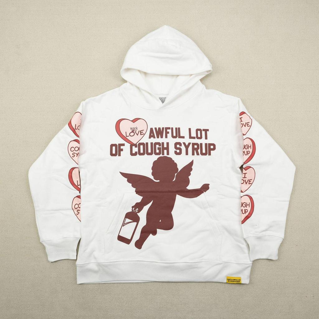 "That's an Awful Lot of Cough Syrup" Anime Print Hoodie for Men - Trendy Brand Original Label.