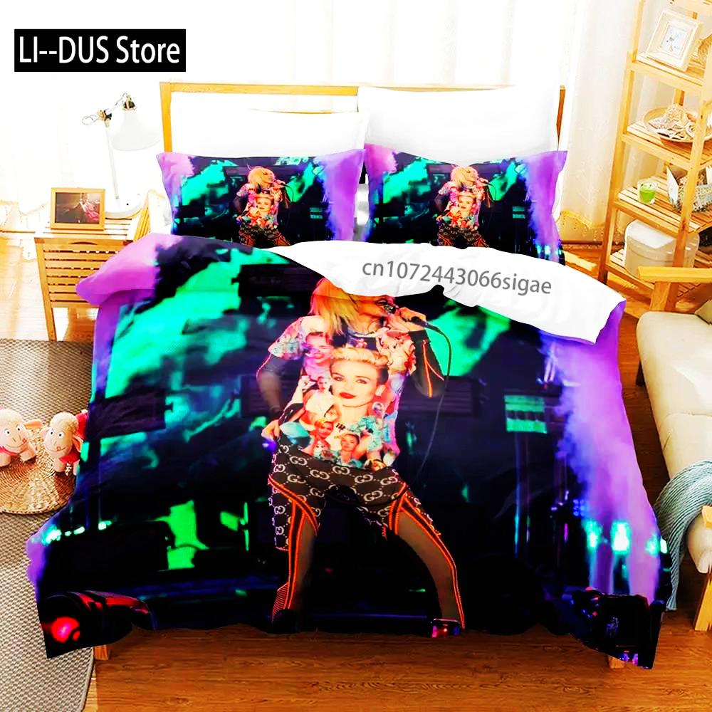 Miley Cyrus Boys Single Double Queen King Size Bed Cover Anime Sets 2024 Duvet Cover Bed Set Quilt Cover Pillowcase