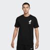 Nike Geometric Pattern Print Vintage Round Neck T-Shirt With Standard Shoulders Men Tops Black DR7638-010