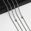 Stainless Steel Square Pearl Chain Necklace DIY Jewelry 3.0 Titanium Twist Box Chain