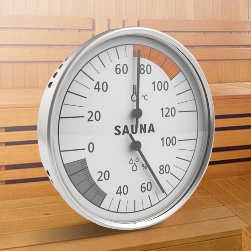 Sauna Temperature Humidity Gauge Rustproof Housing Extreme Heat Resistant for Home Spas