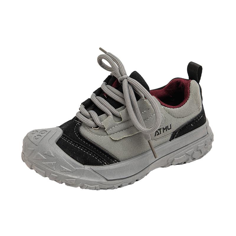 

Весенне-осенние кроссовки Нескользящая детская спортивная обувь для улицы Повседневная обувь для мальчиков и девочек 36 серый