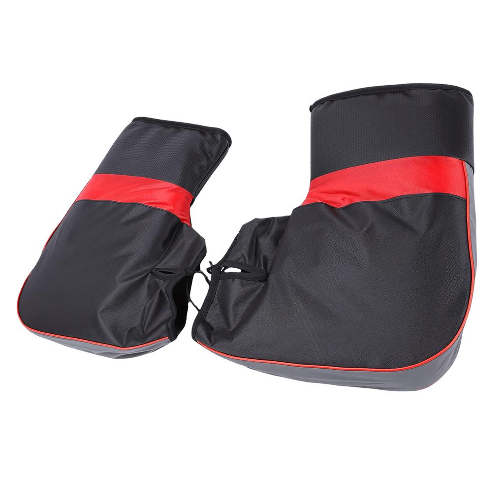 Motorcycle Handlebar Gloves Waterproofing Double Layers Motorbike Hand Warmer Covers for Cycling Random Color Inner