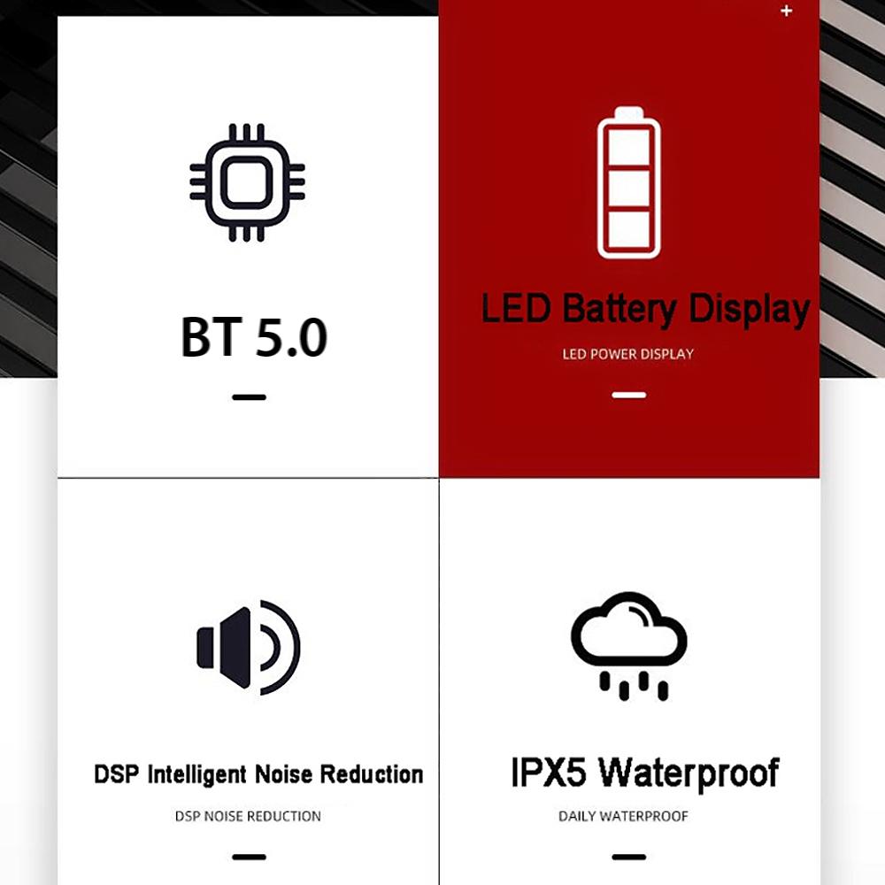 Lenovo LivePods LP12 In-Ear-Kopfhörer BT Echte kabellose  Ohrhörer mit Mikrofon und DSP