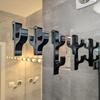 1PC Shower Hook Portable Shower Hook Bathroom Glass Door Clip Multi-function Hook