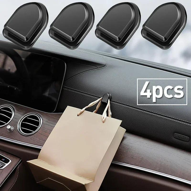 1-10pcs Car Storage Hooks, Strong Adhesive Paste for Dashboard, Organizer for Mask Cable Key, No Drill Interior Accessories