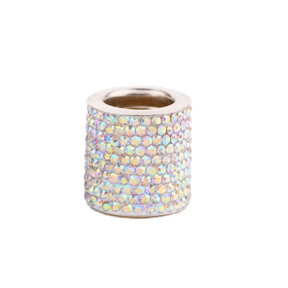 2Pcs Car Bling Crystal Seat Headrest Collars Decor Seat Headrest Shiny Diamond Rhinestone Decor Car Charms Interior Accessories