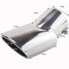FOR HONDA CR-V CRV 2017- 2018   Car Auto Muffler Stainless Steel Trim Tail Tube Exhaust Pipe Tip Replacement Parts