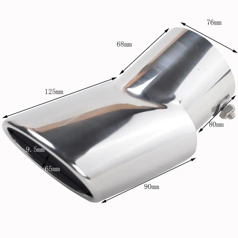 FOR HONDA CR-V CRV 2017- 2018   Car Auto Muffler Stainless Steel Trim Tail Tube Exhaust Pipe Tip Replacement Parts