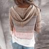2025 Autumn & Winter Hooded Zipper Long Sleeve Sweater
