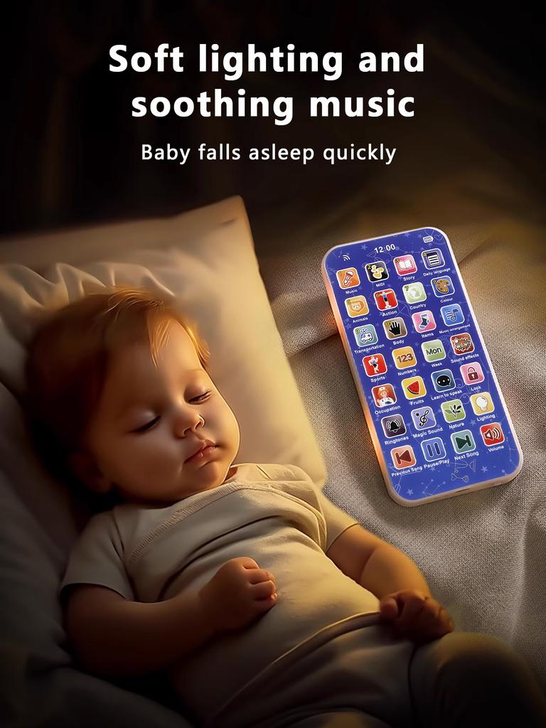 Baby Remote Control Toys Montessori Early Education Mobile Phones for Babies Soft Lighting and Gentle Lullabies Baby Easter Holi