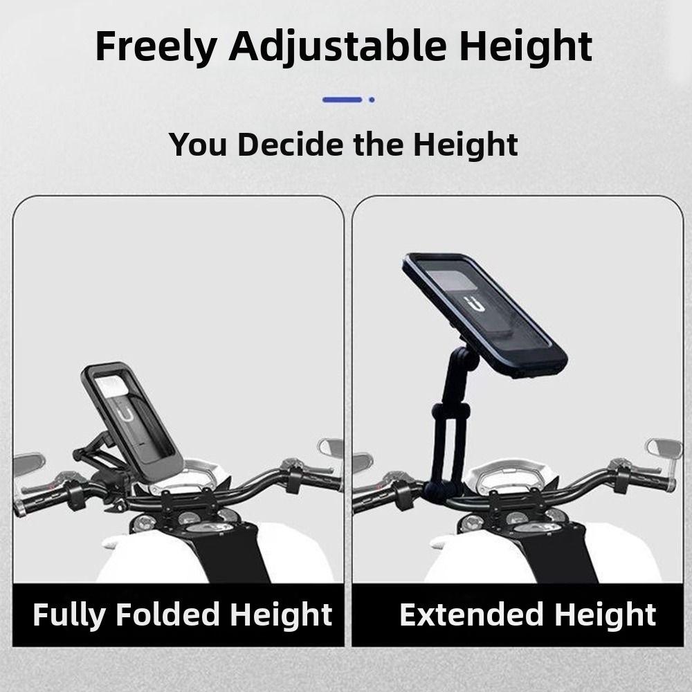 Adjustable Motorcycle Phone Holder Waterproof Phone Navigation Holder Motorcycle Use