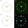 Europäischer Stil Leuchtende Digitale DIY Wanduhr - Leise, Aufkleber-Design für Arbeits- und Wohnzimmer