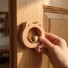 Solid Wood Cat Wooden Doorbell Wall Hanging Door-sucking Doorbell Unique Entrance Chime  Office