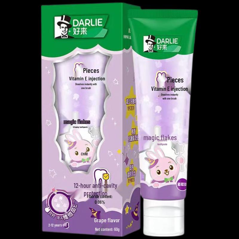 

Darlie Magic Slice Grape Fluoride Toothpaste 60g x 6 Pack
