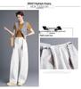 2026 Spring Korean Style High-Waisted Wide-Leg Chic Casual Pants
