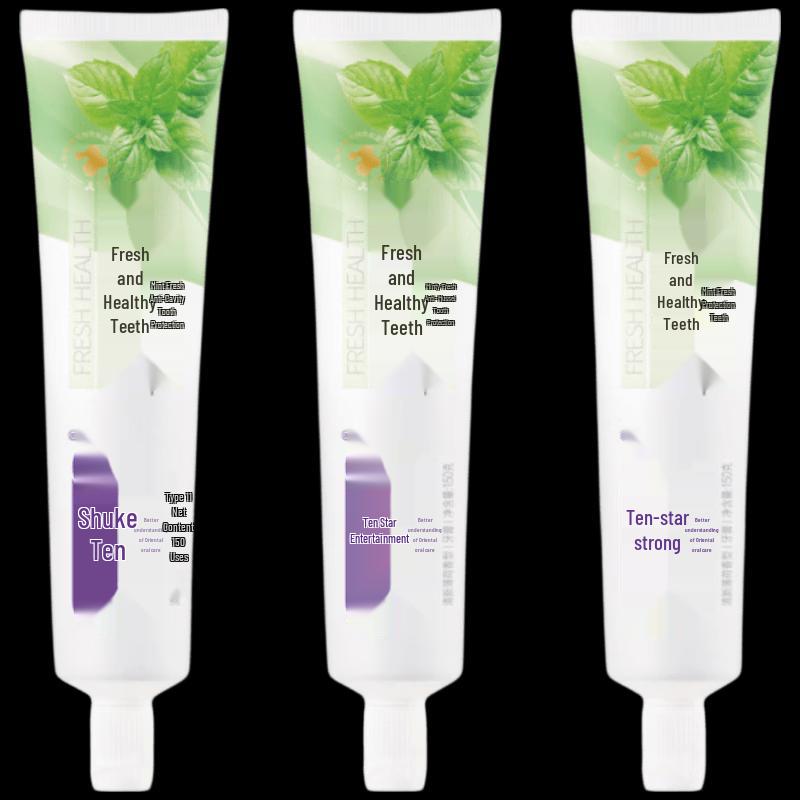 Shuke Fresh Mint Toothpaste - Anti-Cavity & Whitening (3-Pack)