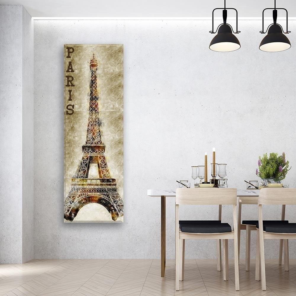 Canvas Print Paris Eiffel Tower Vintage Retro