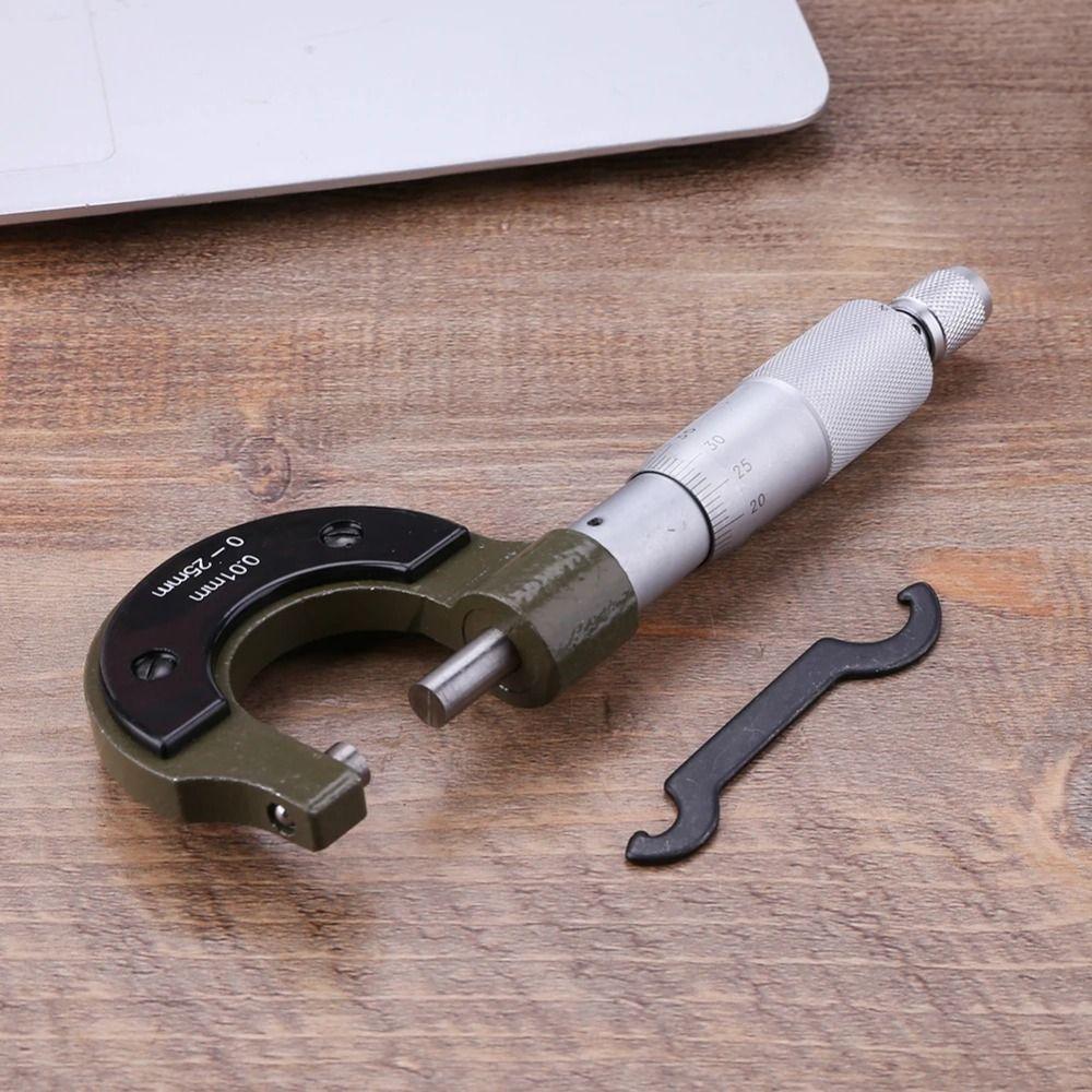 0-25mm Outside Micrometers Carbon Steel Precision Micro Meter  Precision Engineering