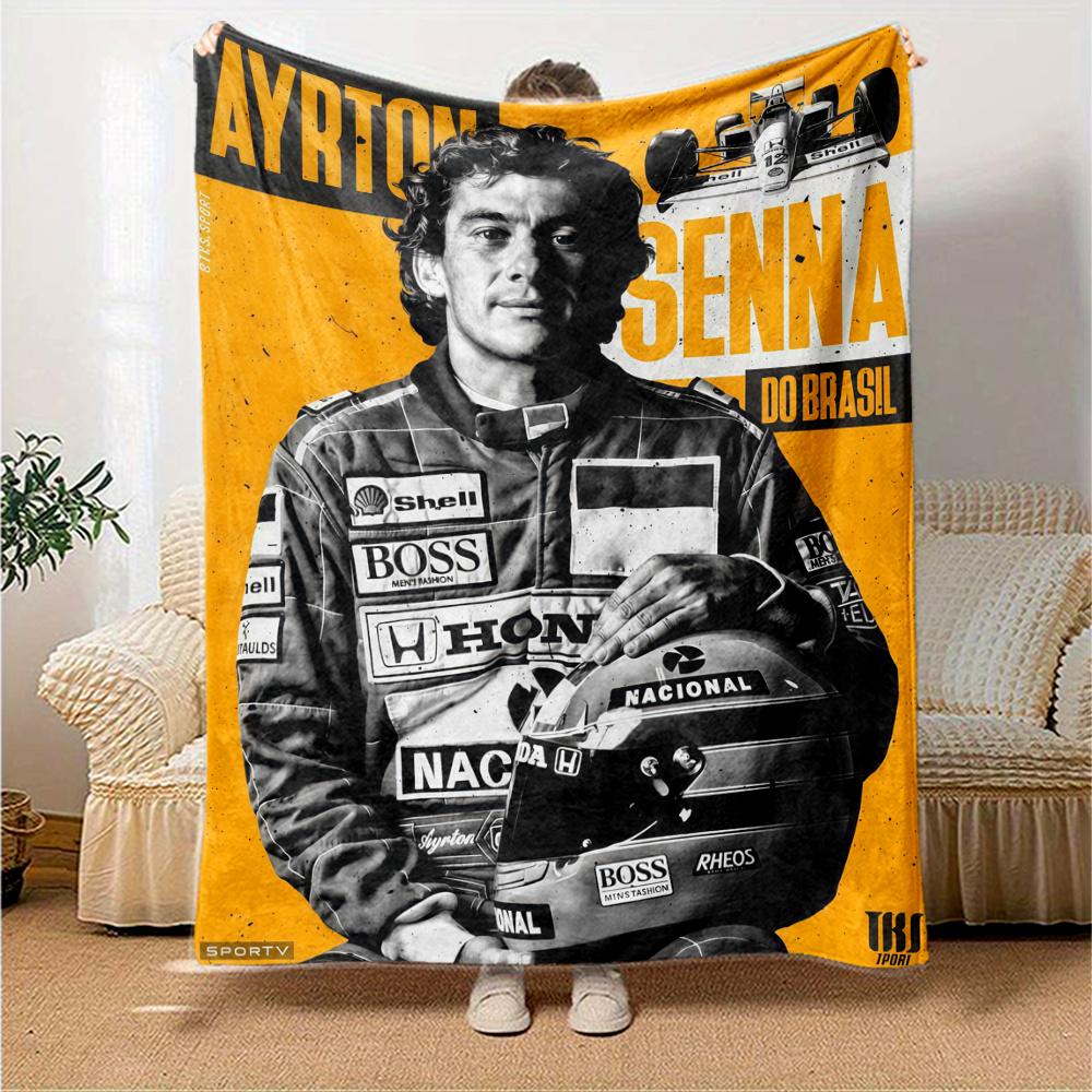 Ayrton Senna Blanket, High quality Comfortable for All Seasons, Home Decor, Warmth and Comfort