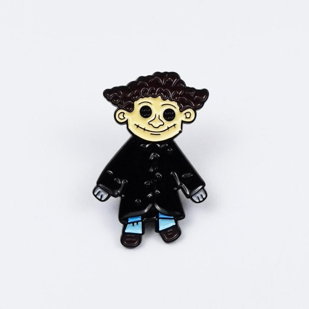 European & American Halloween Cartoon Monster Brooch Set – Creative Ghost Badge for Clothing & Hat Decoration