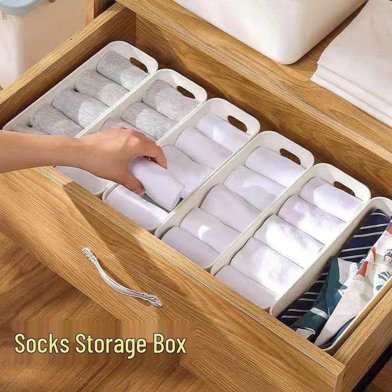 Thickened Rectangular Multi-Purpose Storage Box: Cosmetics, Socks, Cards, Snacks, and Phone Case Organizer for Living Room Drawers