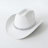 Panama top hat European and American western cowboy top hat three-dimensional colored diamond wedding ball jazz hat felt hat