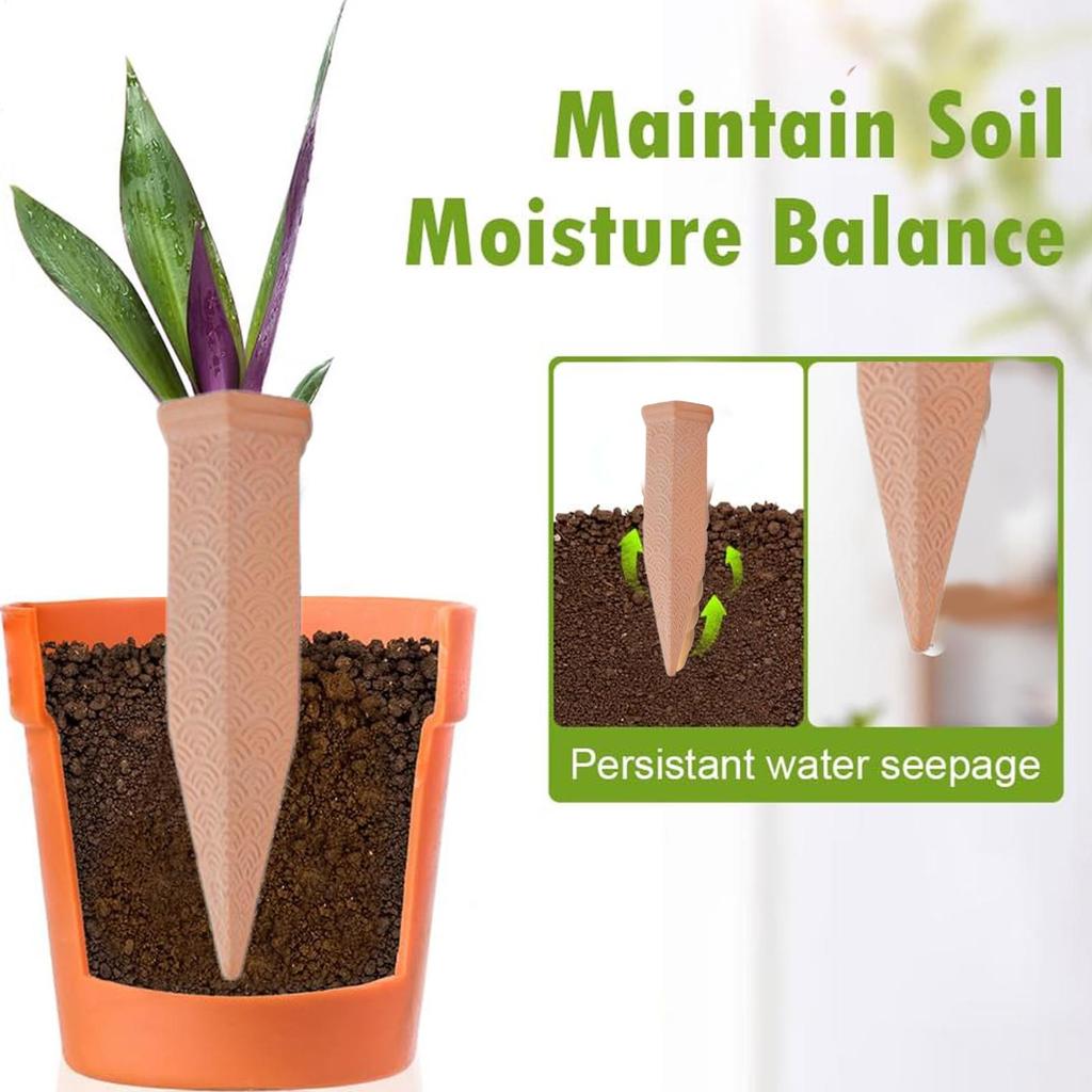 Self Watering Spikes 4 Pieces Plant Watering Spikes Automatic Terracotta Planter Drip Irrigation System For Houseplants