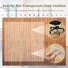 Transparent Nonslip Rectangle Floor Protector Mat for Home Office Rolling Chair