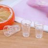10Pcs/Set Water Cup Dollhouse Wine Glass Dollhouse Miniature Glass Cup  Miniature Accessories