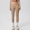 High-Waist Quick-Dry Double-Sided Brushed Yoga Pants for Running and Fitness Moisture-Wicking Athletic Tights