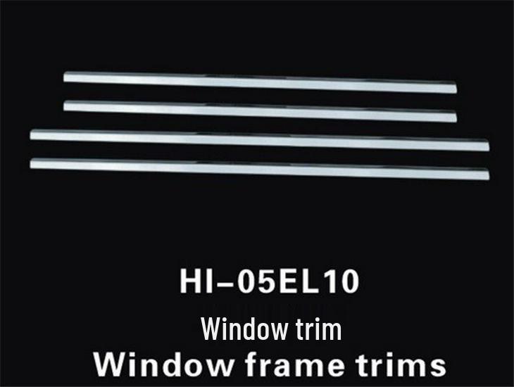Outai Stainless Steel Window Trim for 04-12 Elantra - Door & Window Bright Strip Modification